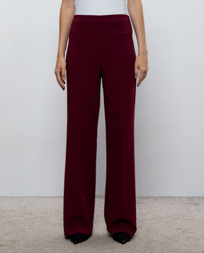 Twinset Бордовые брюки-клеш 262TT2421