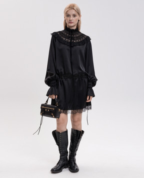 Ann Demeulemeester Черное платье Armida из шелка B0014415FA134