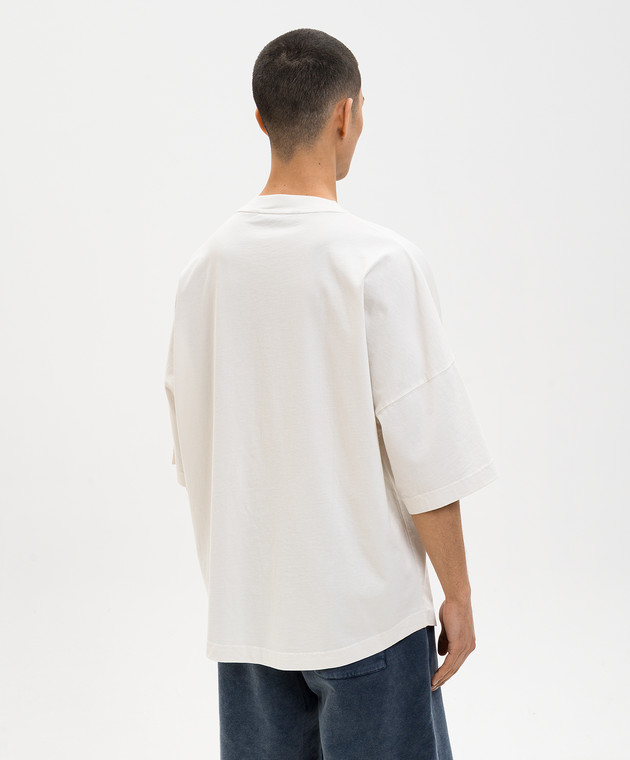 Palm Angels Футболка цвета айвори Bear PMAA10BS26JER004 изображение 4