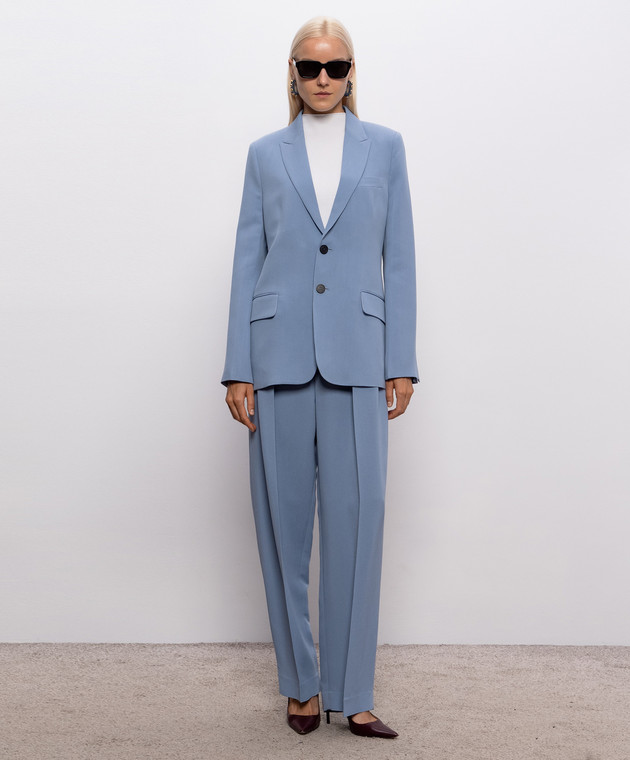Victoria Beckham Голубой жакет 1326WJK007370C изображение 2