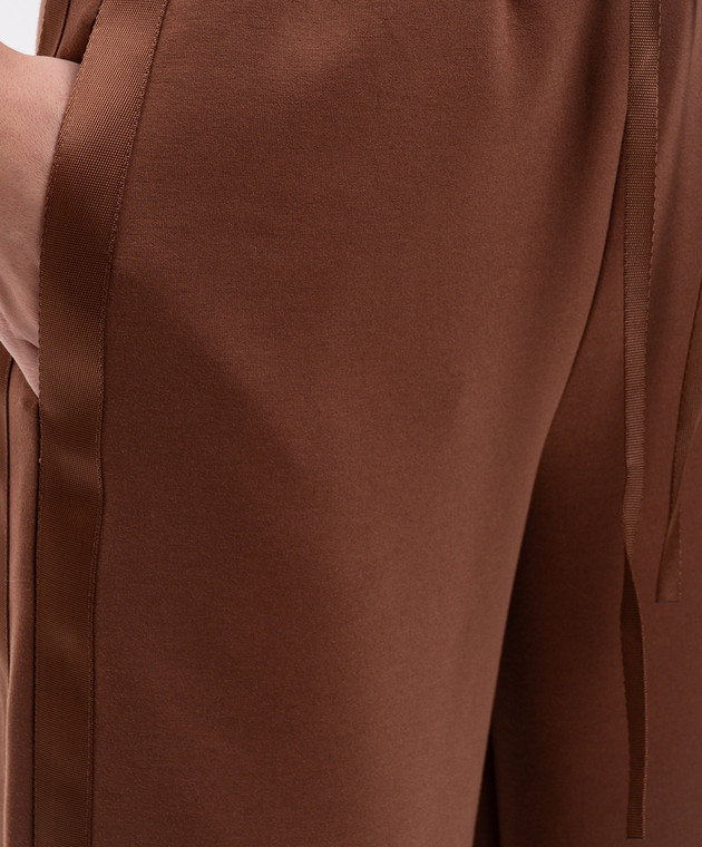 Twinset Коричневые спортивные штаны 262TT2343 изображение 5