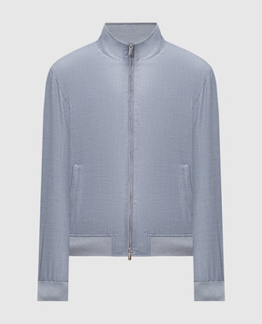 Enrico Mandelli Блакитна куртка з кашеміру 3L506A5607