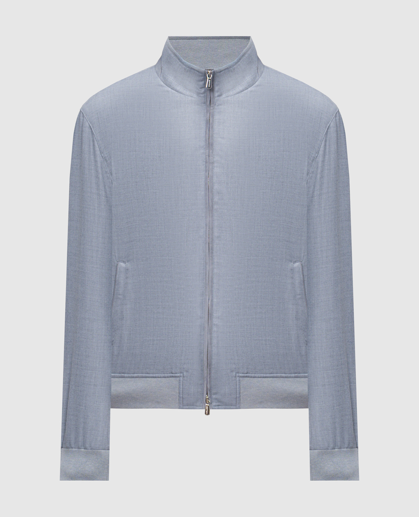 Голубая куртка из кашемира