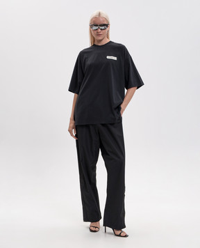 Vetements Чорна футболка MH27TR146Bw