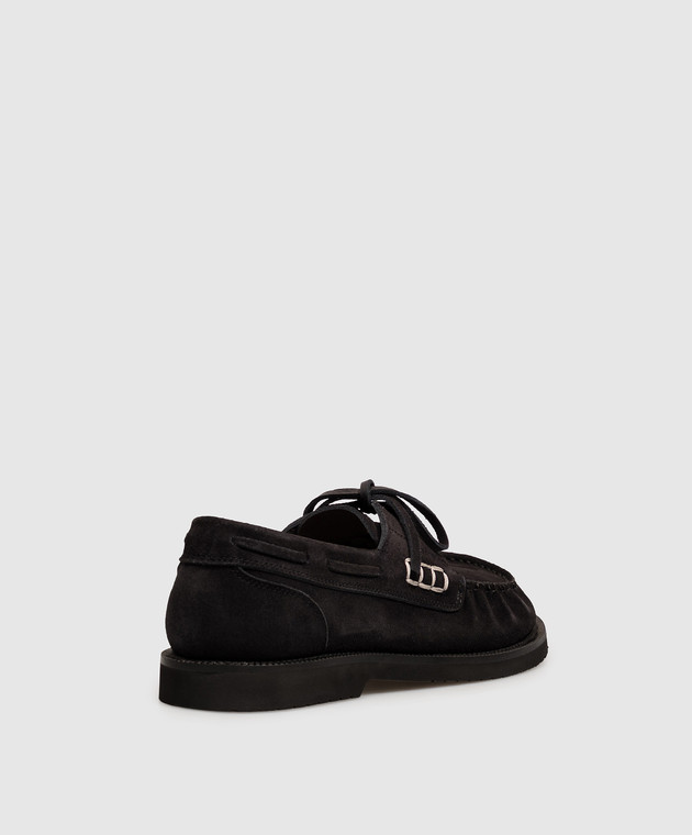 JW Anderson Чорні замшеві топсайдери MO0009LA0416 зображення 3