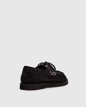 JW Anderson Чорні замшеві топсайдери MO0009LA0416