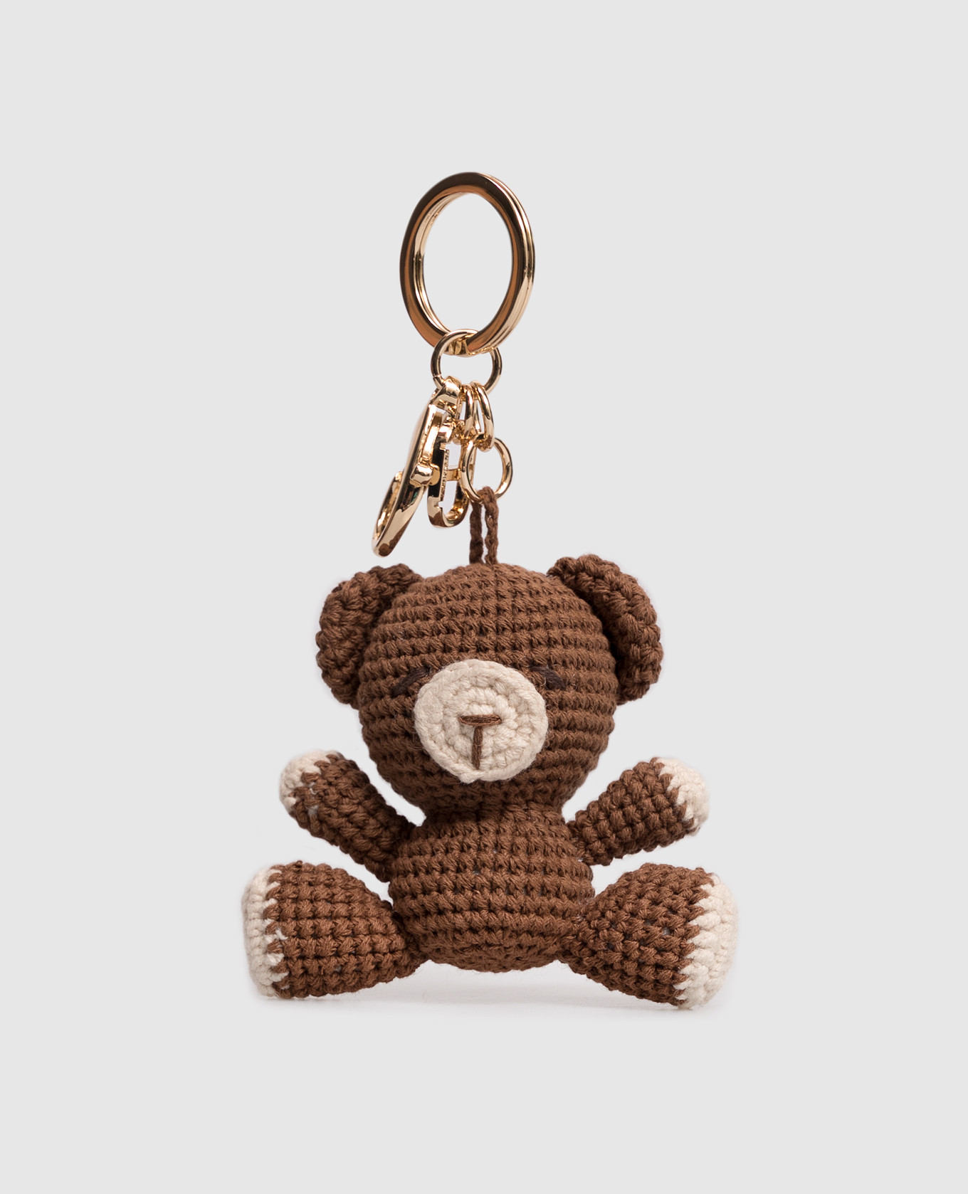 

Коричневый брелок в форме медведя с логотипом, Брелоки