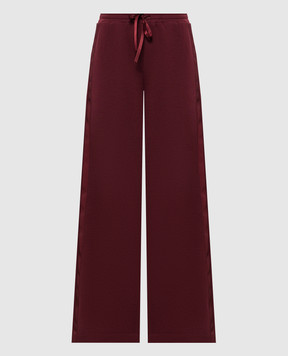 Twinset Бордовые спортивные штаны 262TT2343
