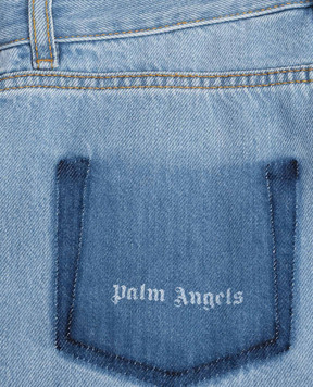 Palm Angels Дитячі сині джинси з патчем логотипа PGYB004S26DEN001