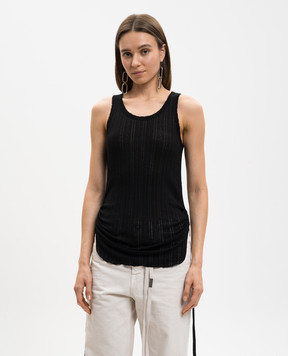 Ann Demeulemeester Черная майка Mara B0011982FA736