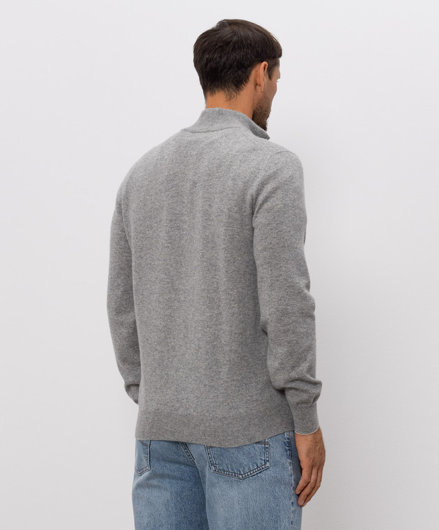 Brunello Cucinelli Джемпер серого цвета из кашемира M2200124 изображение 4