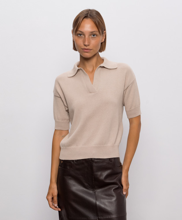 Max Mara Weekend Бежеве поло ALBERO WKDALBERO зображення 3