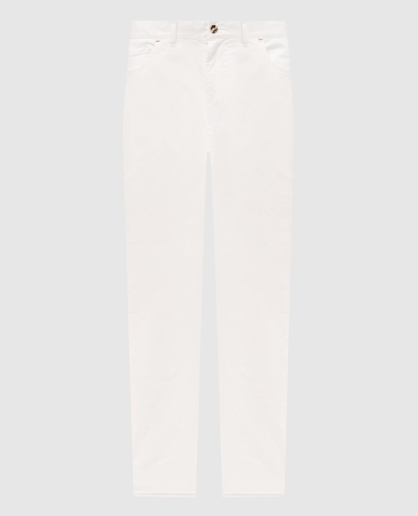 Белые брюки с патчем