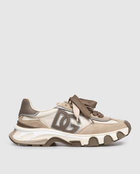 Dolce&Gabbana Бежеві комбіновані кросівки COUNTRY ROAD CS2403A0205