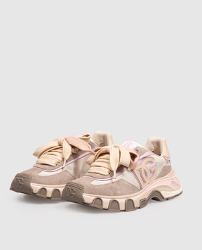 Dolce&Gabbana Серые комбинированные кроссовки DG Country Road CK2403A3L88