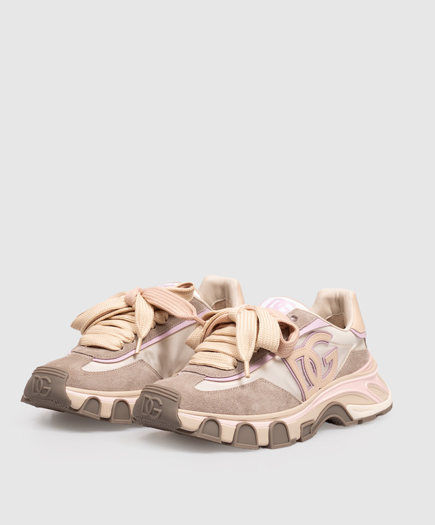 Dolce&Gabbana Серые комбинированные кроссовки DG Country Road CK2403A3L88 изображение 2