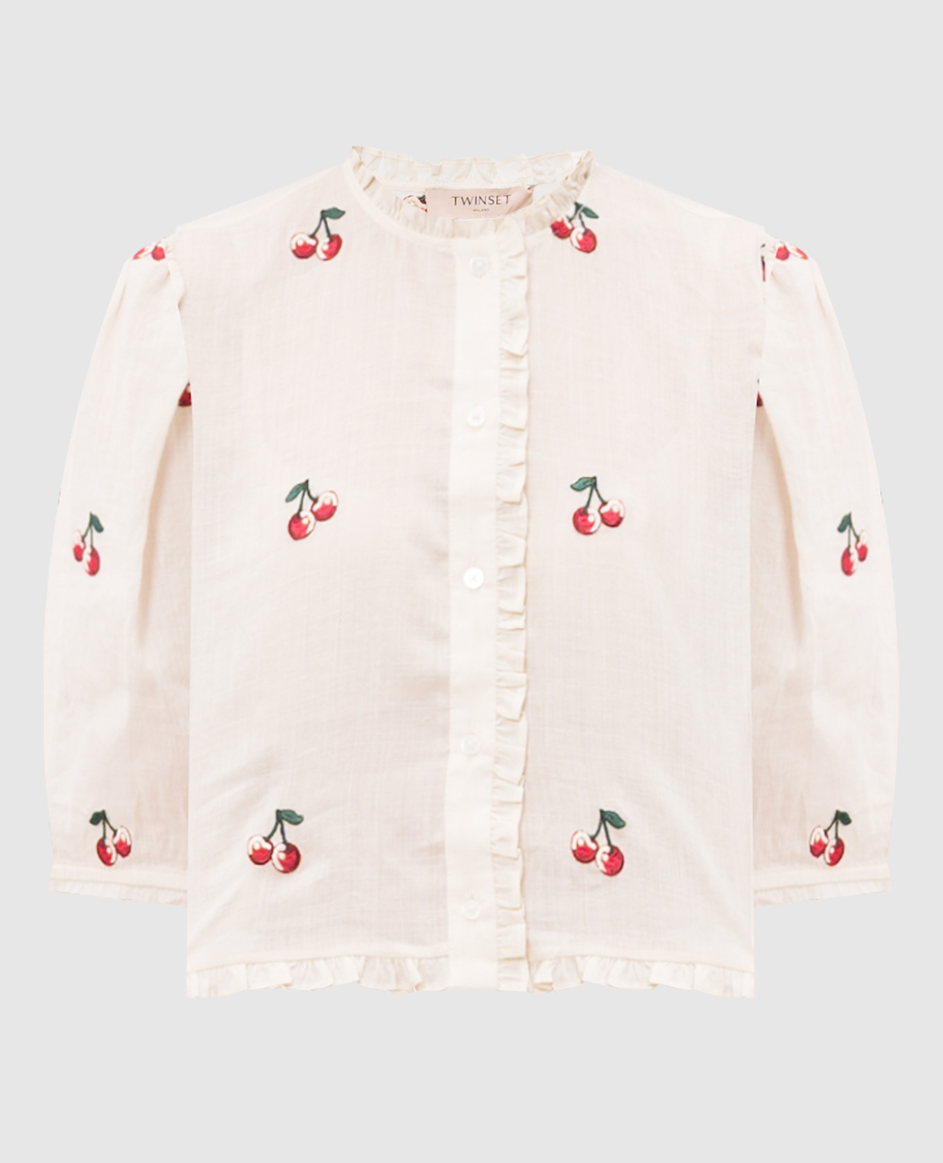 Бежевая блуза из рамы