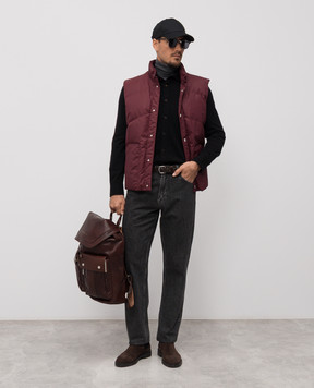 Brunello Cucinelli Бордовый пуховый жилет MV4071658
