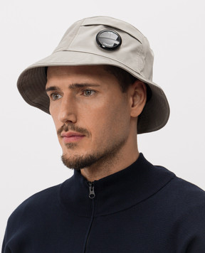 C.P. Company Сіра панама з патчем MAC046A110545A