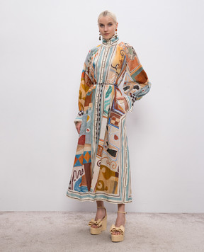 Alemais Платье-рубашка Michelle в абстрактный принт 6288D