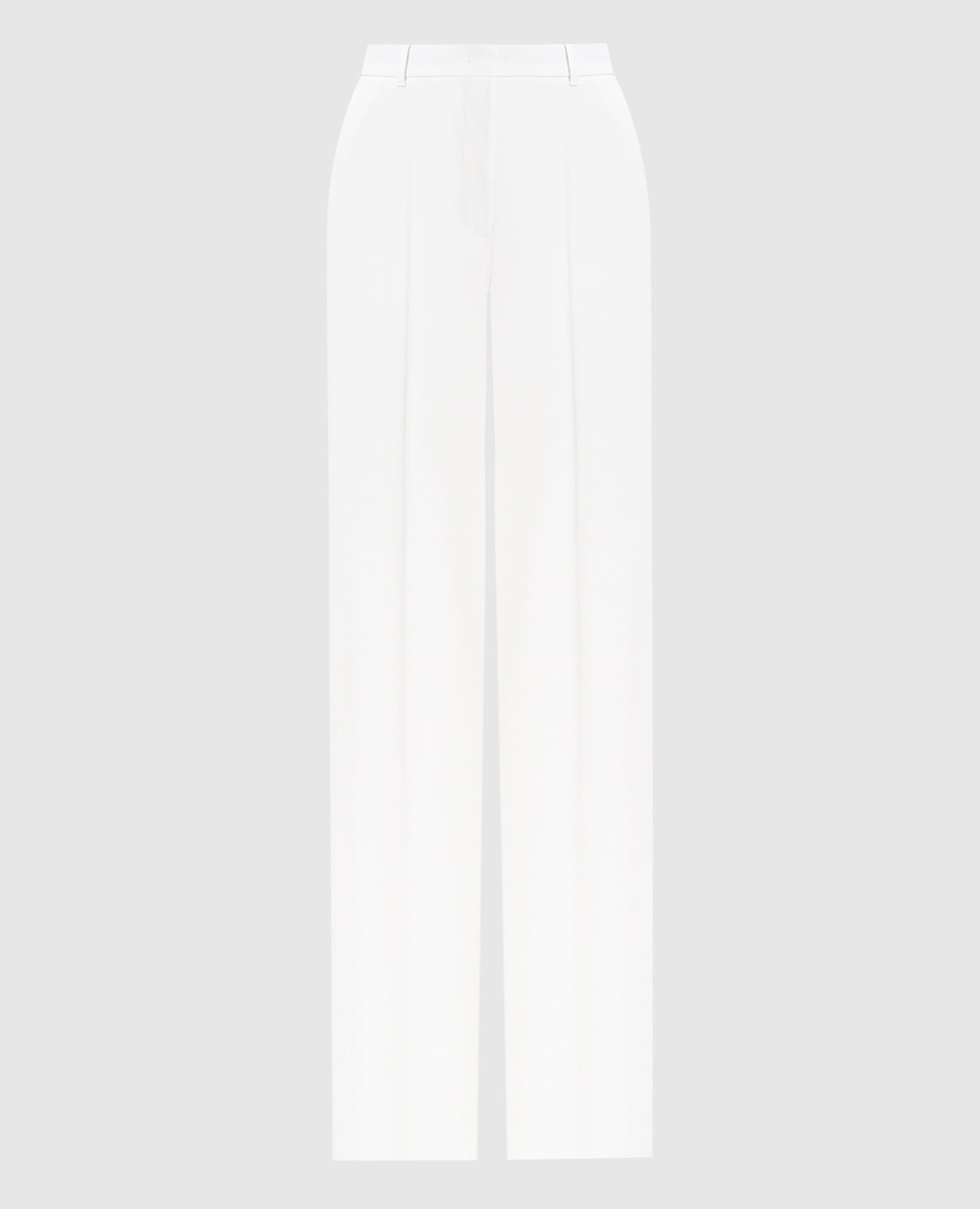 Белые брюки из шерсти MSTQUASAR