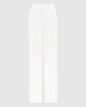 Max Mara Белые брюки из шерсти MSTQUASAR MSTQUASAR