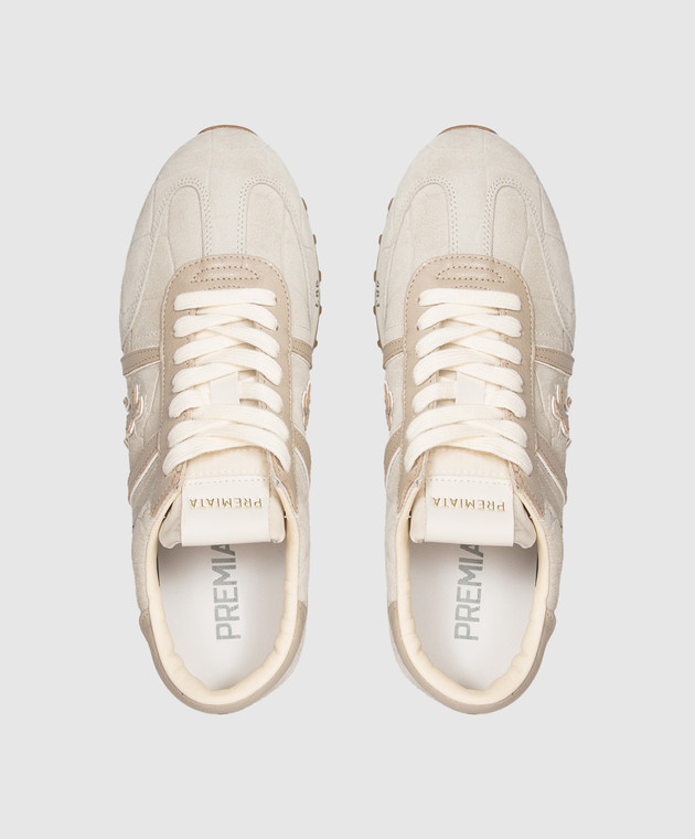 Premiata Серые замшевые кроссовки Lucy LUCYD018414 изображение 4