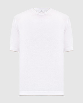 Pini Parma Біла футболка з контрастним окантуванням TSHIWHITE
