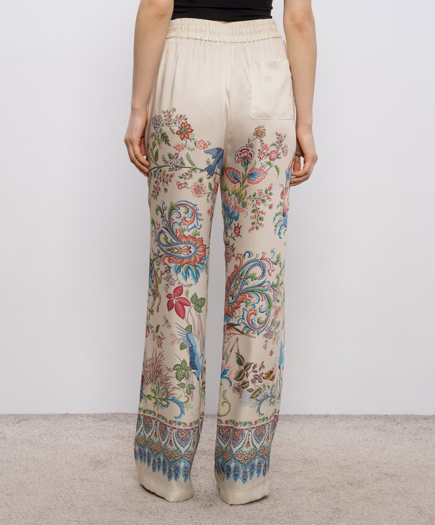 Etro Бежевые брюки в принт WREA007299SPSI6 изображение 4