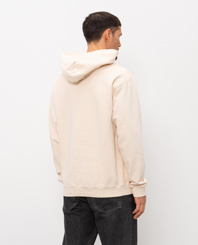 Sporty & Rich Бежеве худі з вишивкою логотипа ST09165232WH37