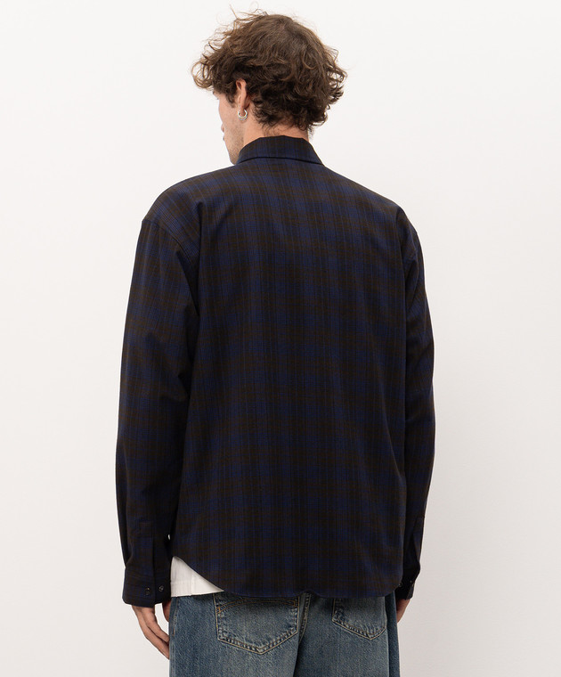 Vetements Куртка в стиле рубашки в клеточку MH27SH061BC изображение 4