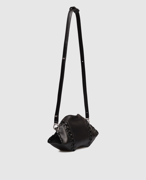 Alexander McQueen Чорна шкіряна сумка Manta 8613741VDB1