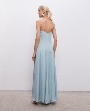 Twinset Блакитна сукня максі 261TT2501