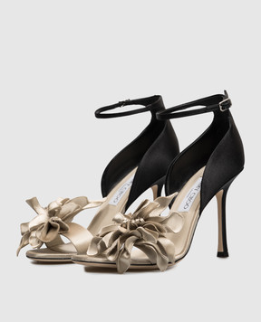 Jimmy Choo Бежеві босоніжки Coko з аплікацією COKO100KRQ