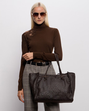 Gianni Chiarini Коричневая сумка-тоут BS12430EXTC