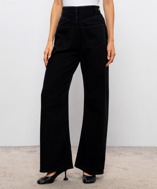 Maison Margiela MM6 Чорні джинси з патчем логотипа S62LB0226M30064 зображення 3