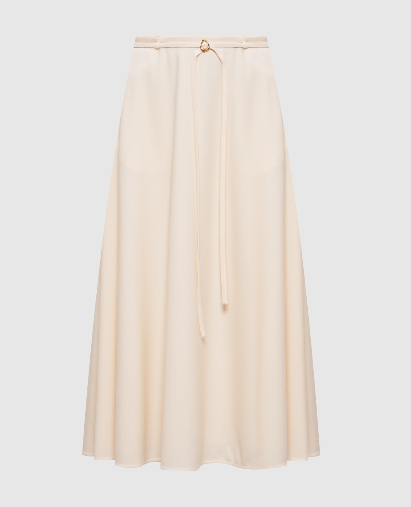 

Бежевая юбка миди из шерсти, Бежевый, Юбки-а-силуэта