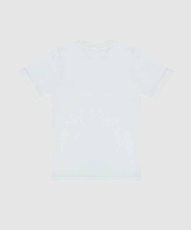 Stone Island Дитяча блакитна футболка з нашивкою логотипа L1S162100002S004728 зображення 2
