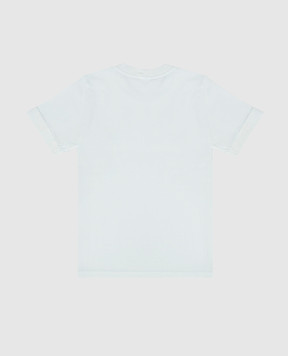 Stone Island Дитяча блакитна футболка з нашивкою логотипа L1S162100002S00471012