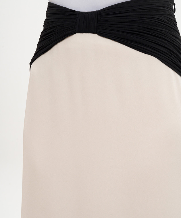 Valentino Бежева спідниця із шовку 8B0RAF151MM зображення 5