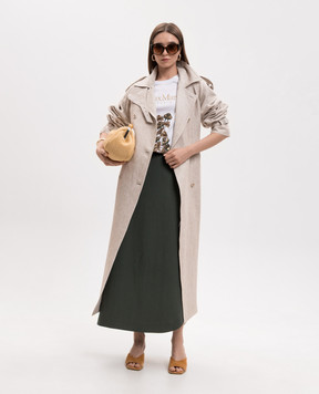 Max Mara Бежевий тренч MXSPEDAGGI з льону MXSPEDAGGI
