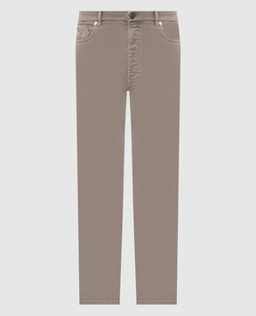 Brunello Cucinelli Джинсы цвета хаки M277PO2090
