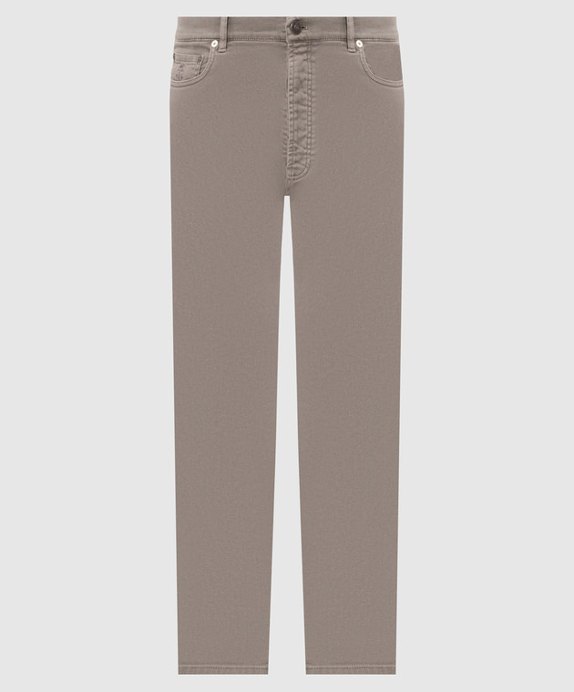 Brunello Cucinelli Джинсы цвета хаки M277PO2090
