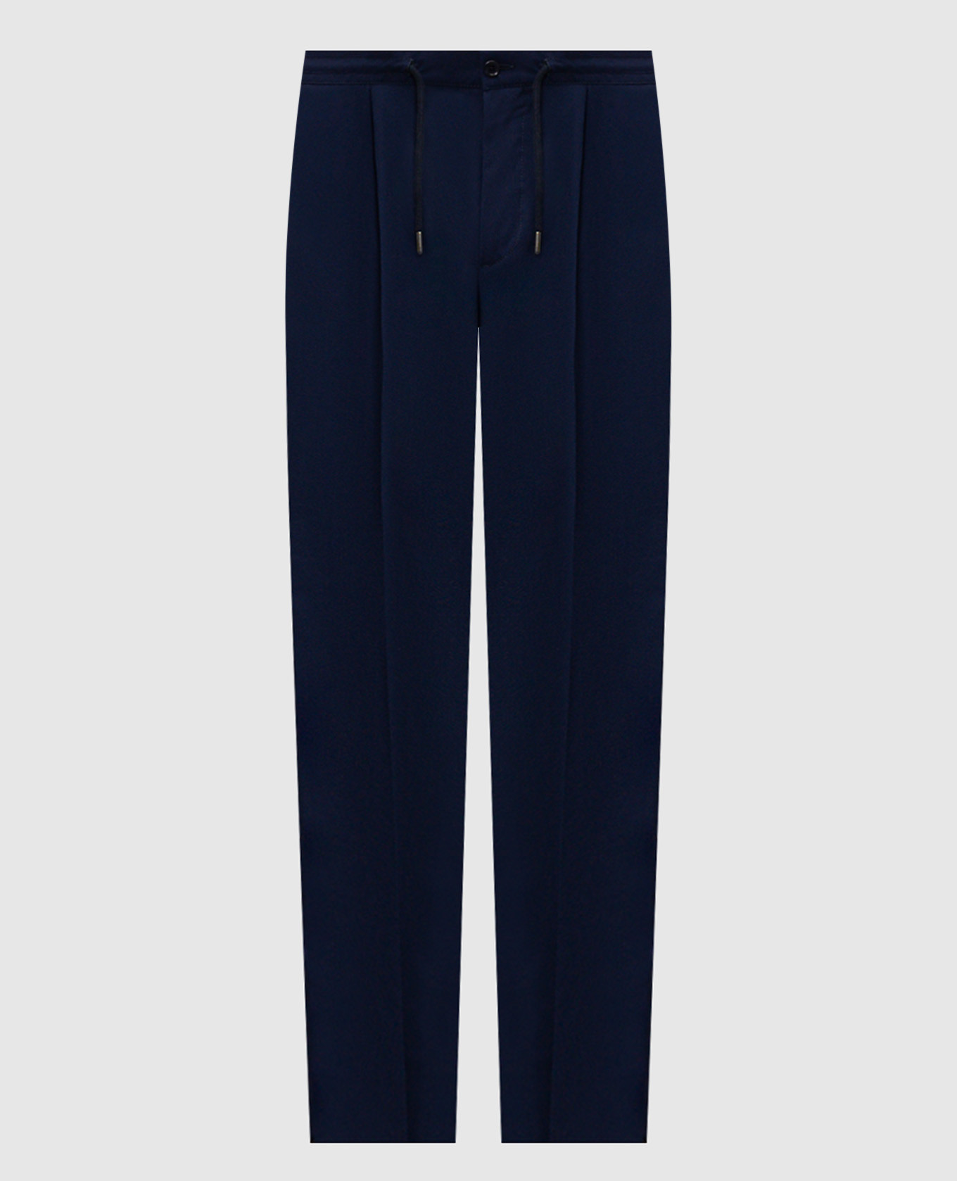 

Синие брюки из шерсти, Синий, Зауженные брюки