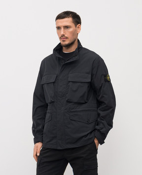 Stone Island Черная куртка с логотипом L1S154100034S0026