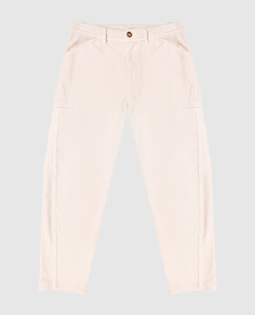 Brunello Cucinelli Дитячі бежеві вельветові штани B280UP118C