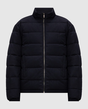 Trussardi Синяя куртка с вышивкой эмблемы 8006M000032NMO812N18