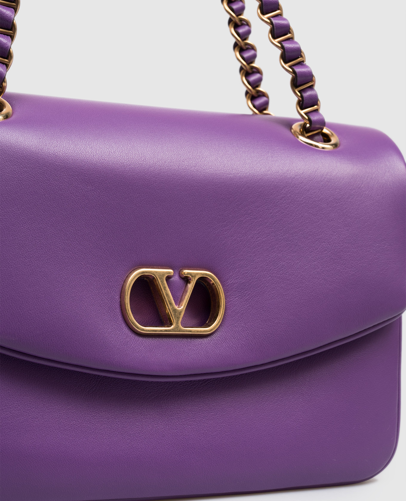 Valentino Фіолетова шкіряна сумка Djuna 8W0B0T57AIR зображення 6