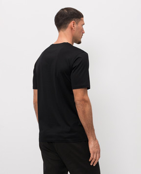 Stefano Ricci Чорна футболка з монограмою логотипа MNH6105140TE0001