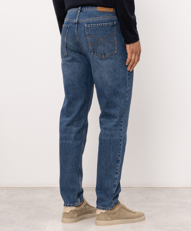 Brunello Cucinelli Сині джинси з патчем M241PO2090 зображення 4